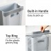 Foldable Hanging Waste Bin Container Collapsible Garbage Bin for Cabinet/ Car/ Bathroom - 9L